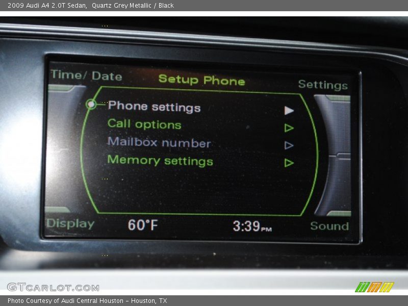 Quartz Grey Metallic / Black 2009 Audi A4 2.0T Sedan