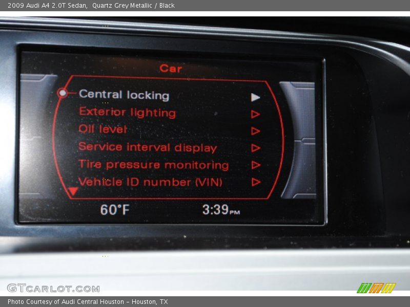 Quartz Grey Metallic / Black 2009 Audi A4 2.0T Sedan