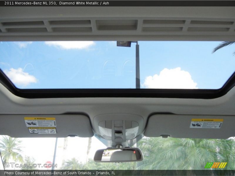 Diamond White Metallic / Ash 2011 Mercedes-Benz ML 350