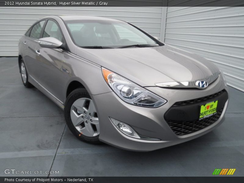 Hyper Silver Metallic / Gray 2012 Hyundai Sonata Hybrid