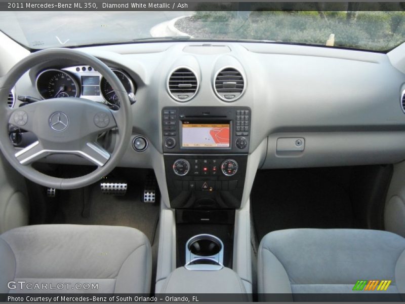 Diamond White Metallic / Ash 2011 Mercedes-Benz ML 350