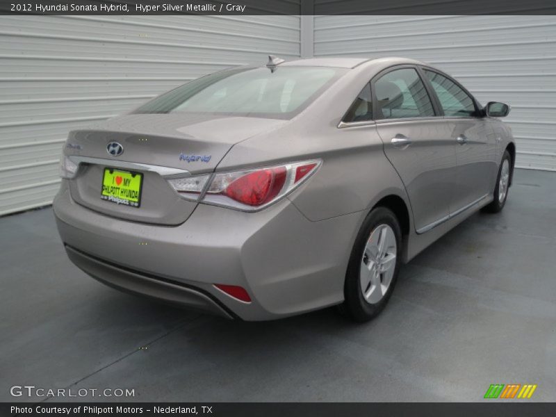 Hyper Silver Metallic / Gray 2012 Hyundai Sonata Hybrid