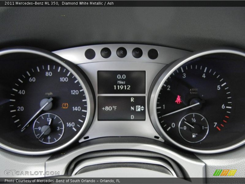 Diamond White Metallic / Ash 2011 Mercedes-Benz ML 350
