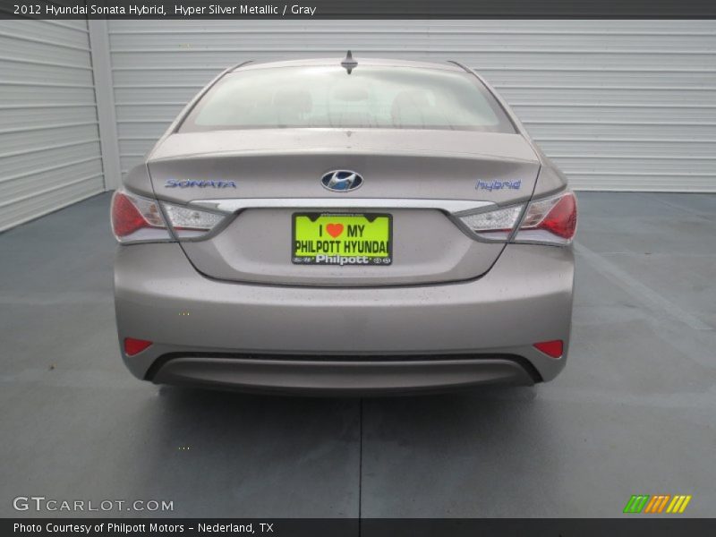 Hyper Silver Metallic / Gray 2012 Hyundai Sonata Hybrid