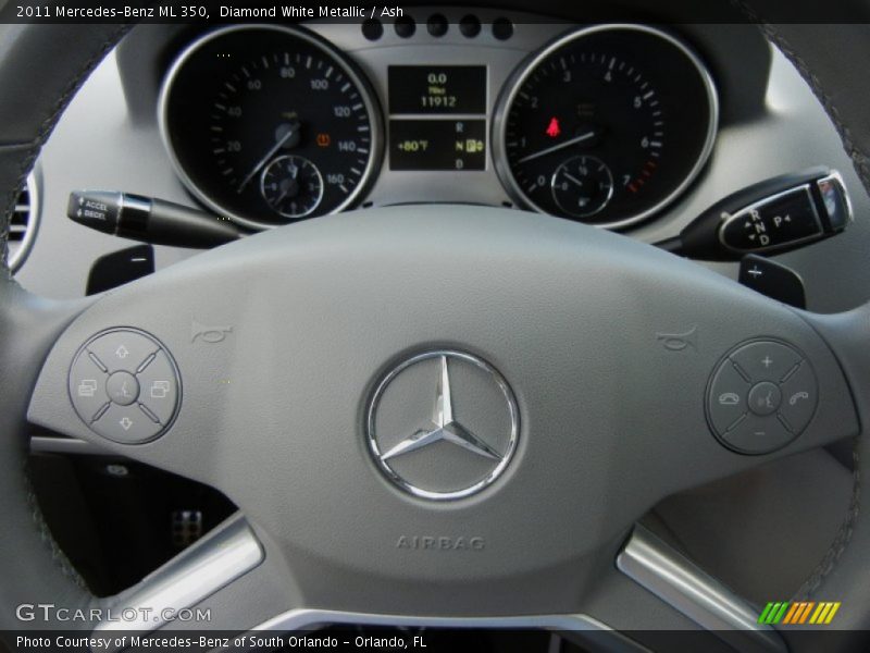 Diamond White Metallic / Ash 2011 Mercedes-Benz ML 350