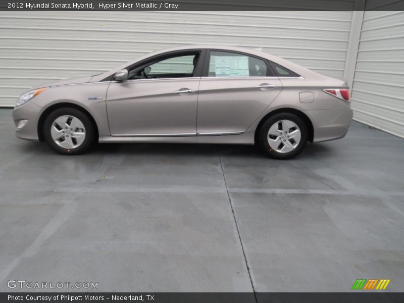 Hyper Silver Metallic / Gray 2012 Hyundai Sonata Hybrid