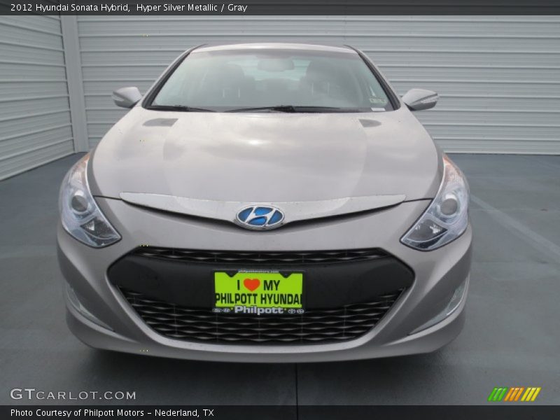 Hyper Silver Metallic / Gray 2012 Hyundai Sonata Hybrid