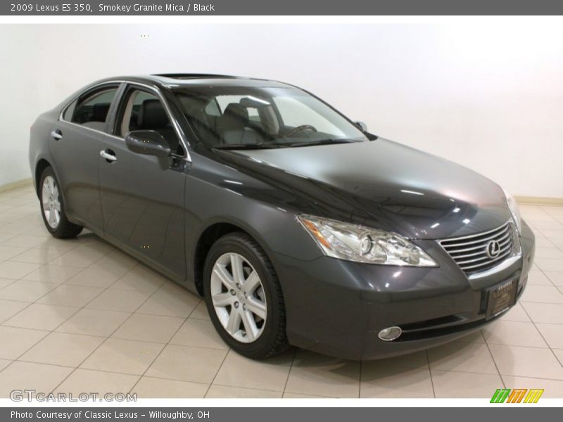 Smokey Granite Mica / Black 2009 Lexus ES 350