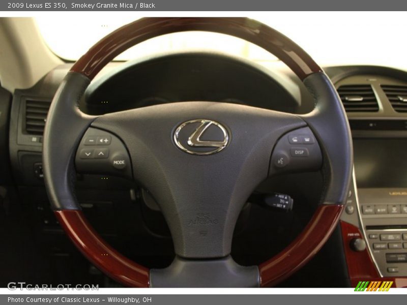 Smokey Granite Mica / Black 2009 Lexus ES 350