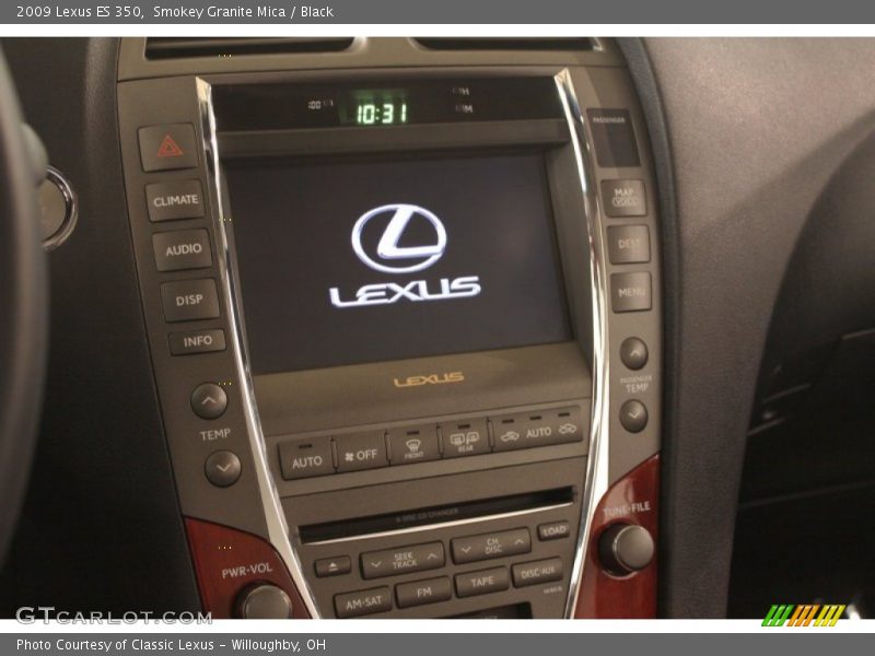 Smokey Granite Mica / Black 2009 Lexus ES 350