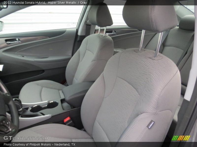 Hyper Silver Metallic / Gray 2012 Hyundai Sonata Hybrid