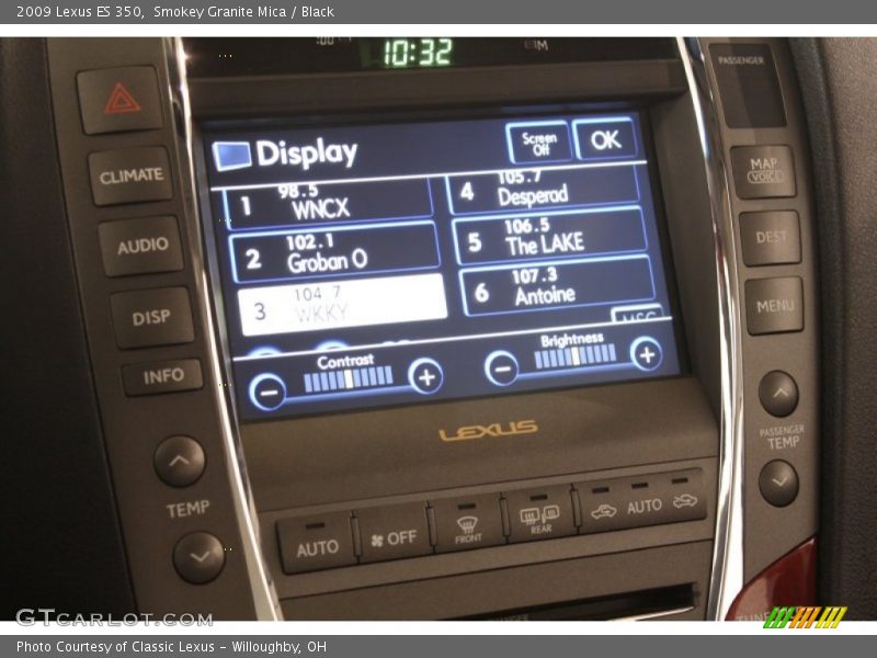 Smokey Granite Mica / Black 2009 Lexus ES 350