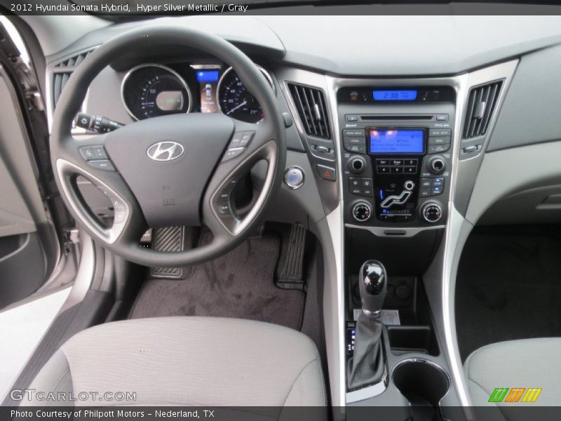 Hyper Silver Metallic / Gray 2012 Hyundai Sonata Hybrid