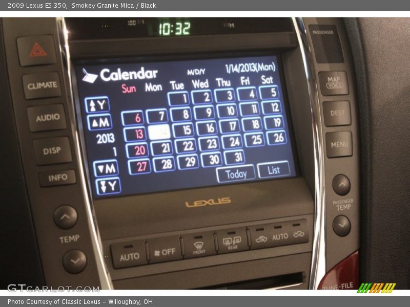 Smokey Granite Mica / Black 2009 Lexus ES 350