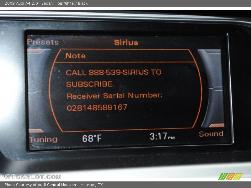 Ibis White / Black 2009 Audi A4 2.0T Sedan