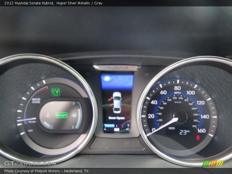 Hyper Silver Metallic / Gray 2012 Hyundai Sonata Hybrid