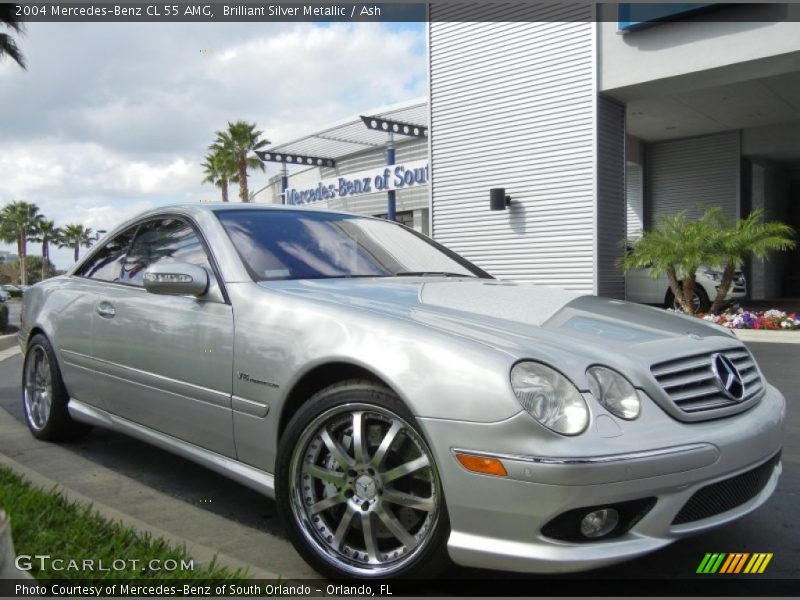 Brilliant Silver Metallic / Ash 2004 Mercedes-Benz CL 55 AMG