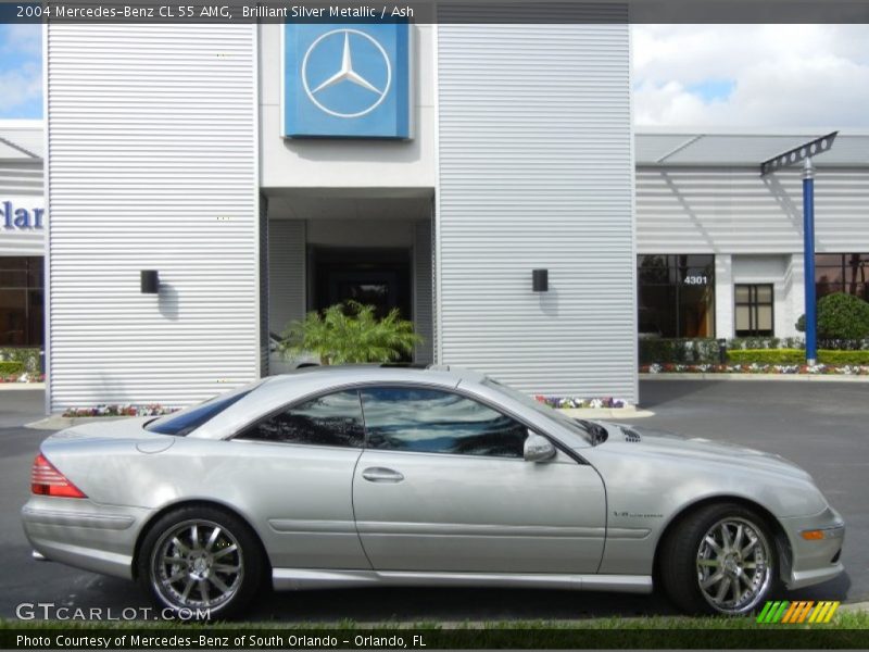 Brilliant Silver Metallic / Ash 2004 Mercedes-Benz CL 55 AMG