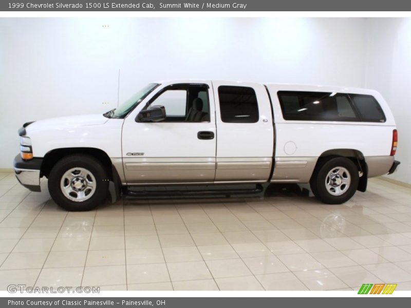 Summit White / Medium Gray 1999 Chevrolet Silverado 1500 LS Extended Cab