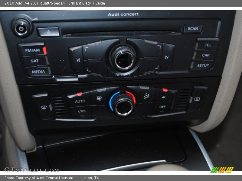 Brilliant Black / Beige 2010 Audi A4 2.0T quattro Sedan