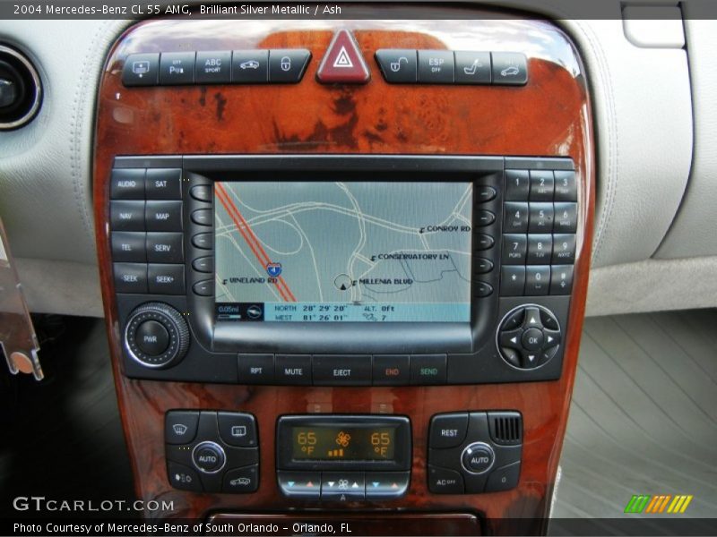 Navigation of 2004 CL 55 AMG