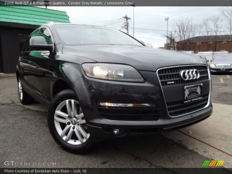 Condor Grey Metallic / Limestone Grey 2009 Audi Q7 3.6 Premium quattro