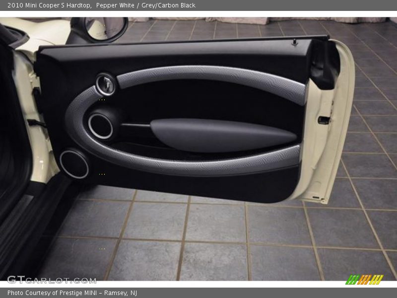 Pepper White / Grey/Carbon Black 2010 Mini Cooper S Hardtop