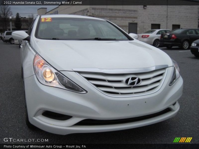Shimmering White / Camel 2012 Hyundai Sonata GLS