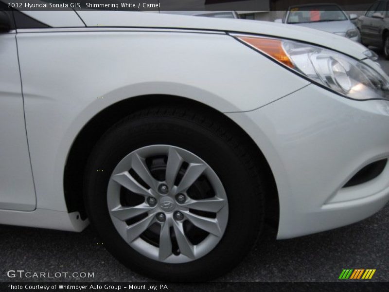 Shimmering White / Camel 2012 Hyundai Sonata GLS
