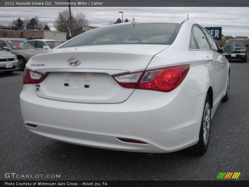 Shimmering White / Camel 2012 Hyundai Sonata GLS