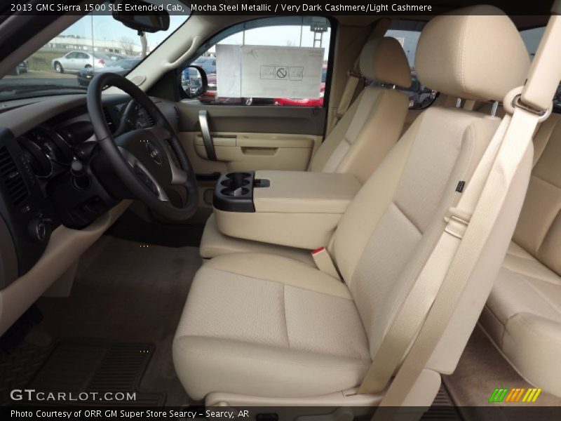  2013 Sierra 1500 SLE Extended Cab Very Dark Cashmere/Light Cashmere Interior