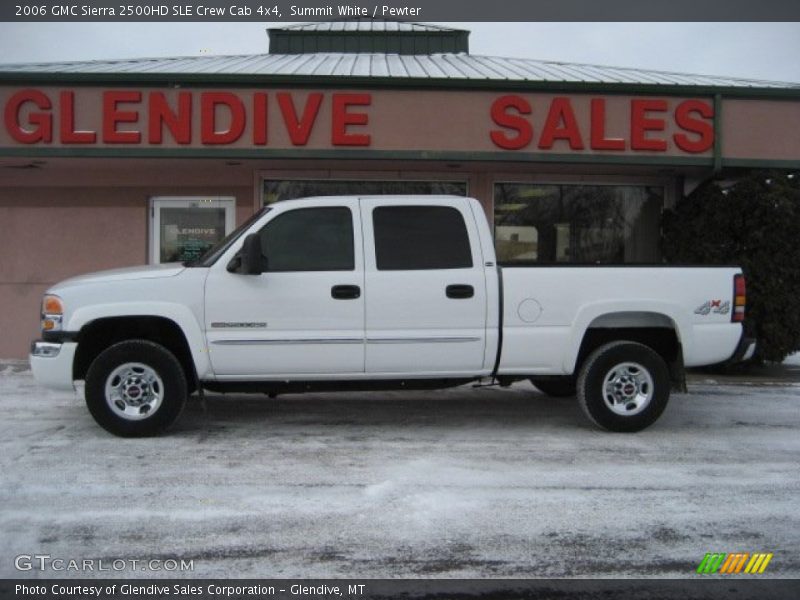 Summit White / Pewter 2006 GMC Sierra 2500HD SLE Crew Cab 4x4