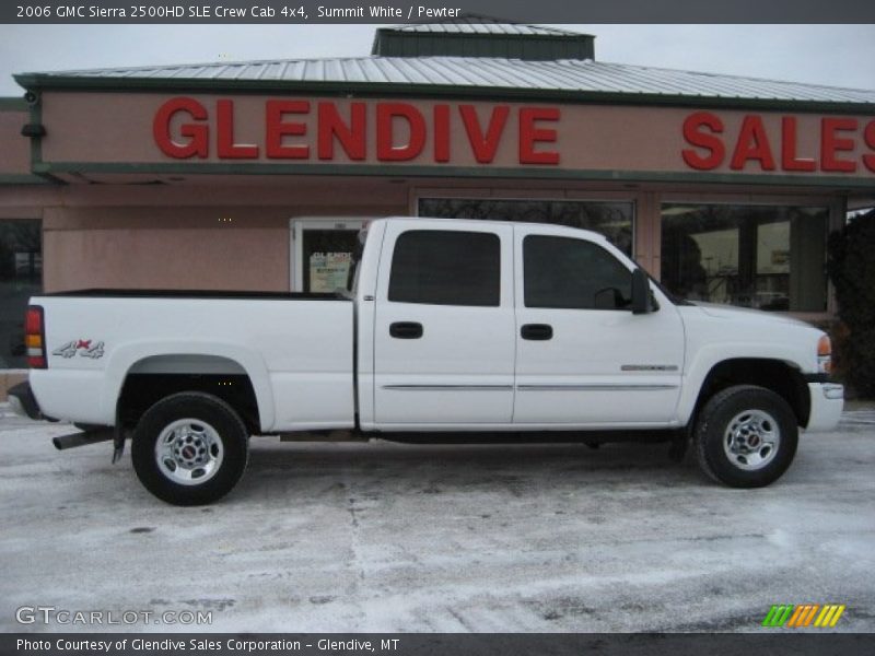 Summit White / Pewter 2006 GMC Sierra 2500HD SLE Crew Cab 4x4