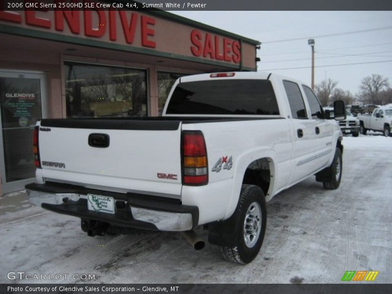 Summit White / Pewter 2006 GMC Sierra 2500HD SLE Crew Cab 4x4