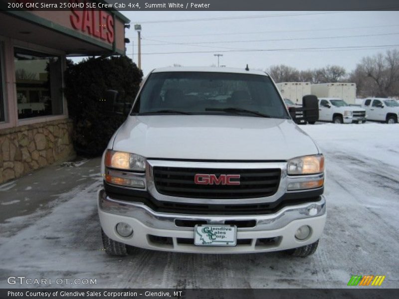 Summit White / Pewter 2006 GMC Sierra 2500HD SLE Crew Cab 4x4