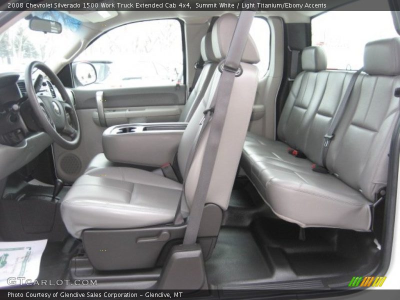 Summit White / Light Titanium/Ebony Accents 2008 Chevrolet Silverado 1500 Work Truck Extended Cab 4x4
