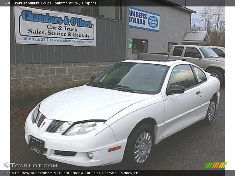 Summit White / Graphite 2005 Pontiac Sunfire Coupe