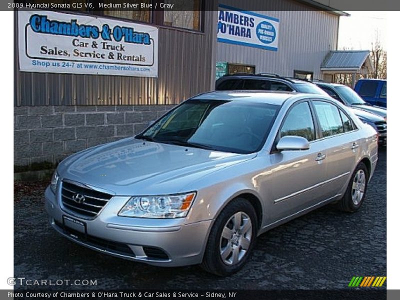 Medium Silver Blue / Gray 2009 Hyundai Sonata GLS V6