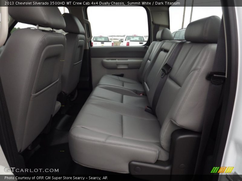 Summit White / Dark Titanium 2013 Chevrolet Silverado 3500HD WT Crew Cab 4x4 Dually Chassis