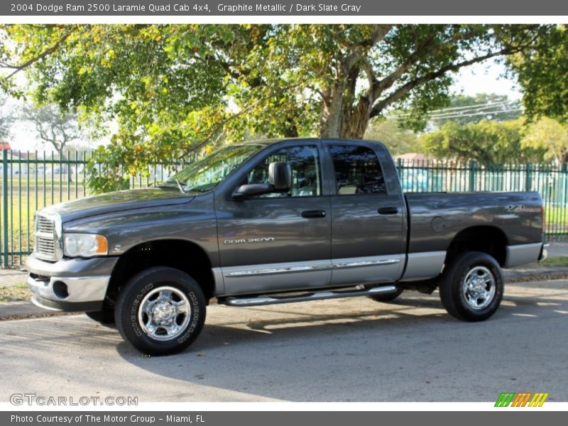 Graphite Metallic / Dark Slate Gray 2004 Dodge Ram 2500 Laramie Quad Cab 4x4