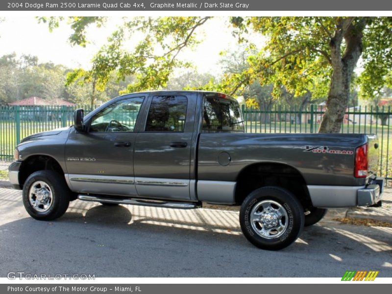 Graphite Metallic / Dark Slate Gray 2004 Dodge Ram 2500 Laramie Quad Cab 4x4