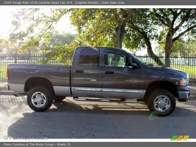 Graphite Metallic / Dark Slate Gray 2004 Dodge Ram 2500 Laramie Quad Cab 4x4