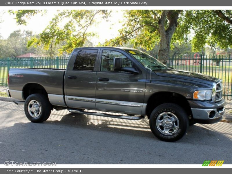 Graphite Metallic / Dark Slate Gray 2004 Dodge Ram 2500 Laramie Quad Cab 4x4