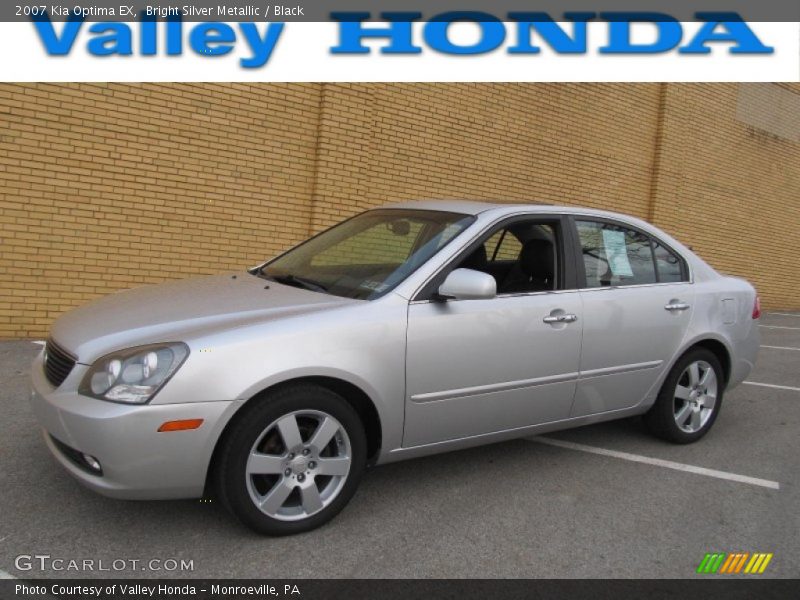 Bright Silver Metallic / Black 2007 Kia Optima EX