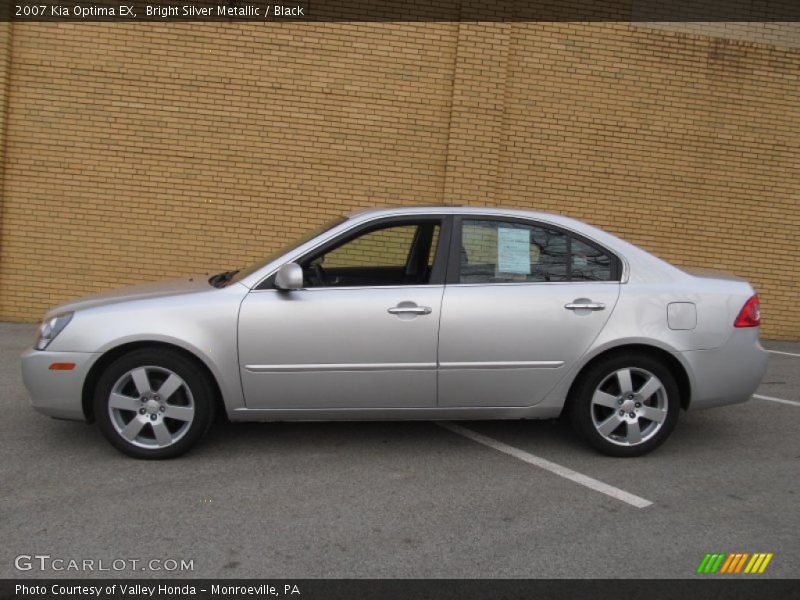 Bright Silver Metallic / Black 2007 Kia Optima EX