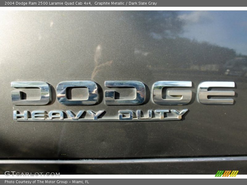 Graphite Metallic / Dark Slate Gray 2004 Dodge Ram 2500 Laramie Quad Cab 4x4