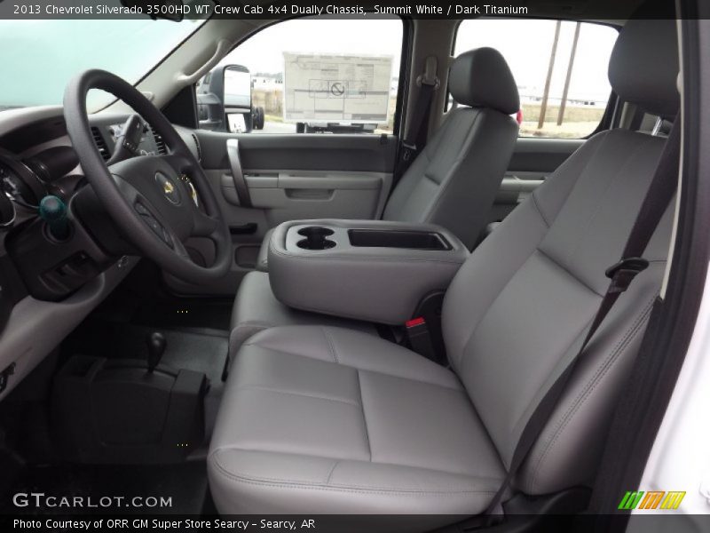 2013 Silverado 3500HD WT Crew Cab 4x4 Dually Chassis Dark Titanium Interior