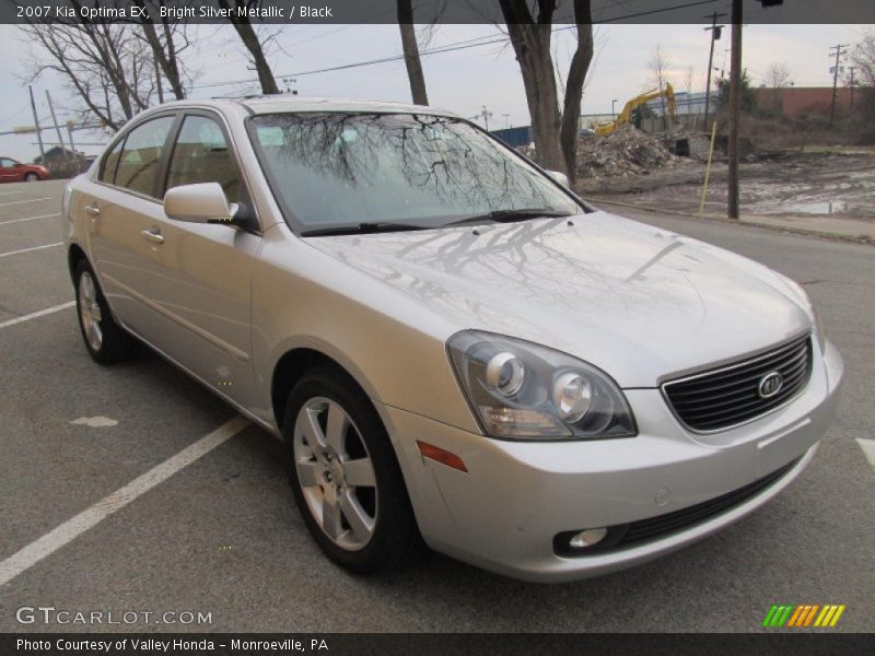 Bright Silver Metallic / Black 2007 Kia Optima EX