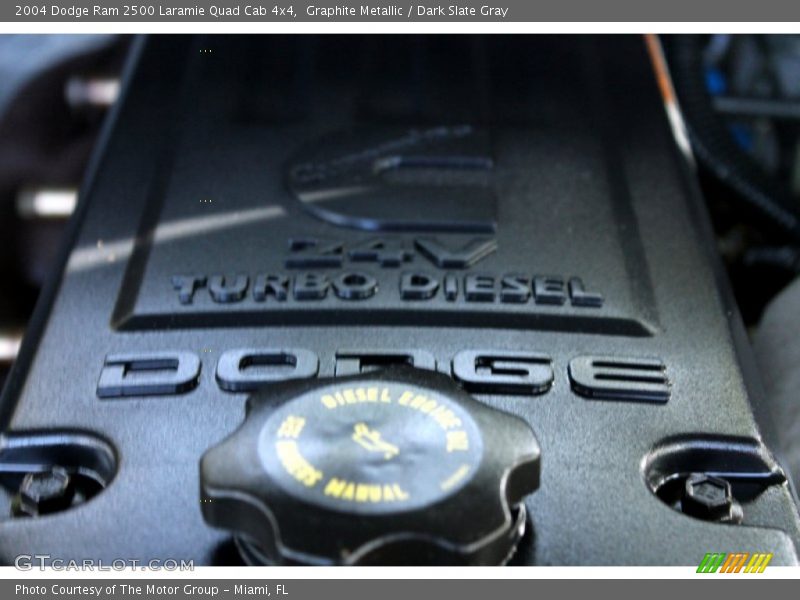 Graphite Metallic / Dark Slate Gray 2004 Dodge Ram 2500 Laramie Quad Cab 4x4