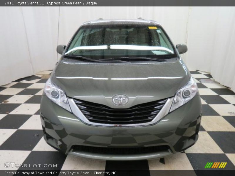 Cypress Green Pearl / Bisque 2011 Toyota Sienna LE